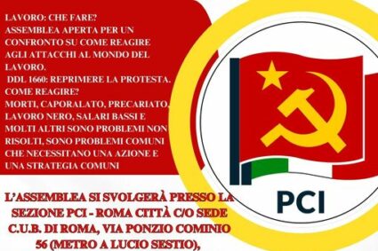 Assemblea dal tema Lavoro: che fare?